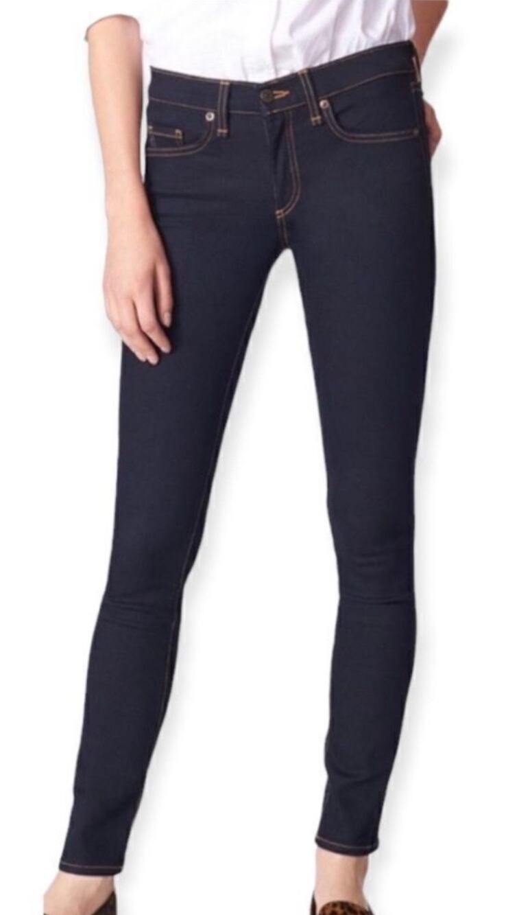 Veronica Beard Midnight Blue Brooke Skinny Jeans Dark Denim size 27